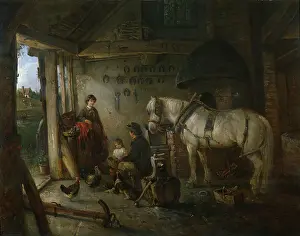 Blacksmiths: The Smithy ' interior of blacksmith's