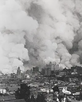 San Francisco: Smoke billows over San Francisco in the 3-day fire