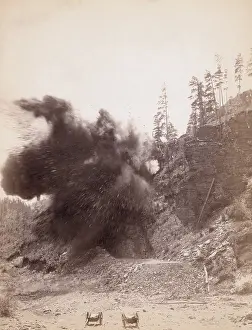 Deadwood: Smoke from a dynamite blast during railroad ?