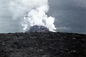 Eruptions: Smoke rising from the Capelinhos