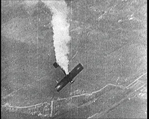 Freefall: Smoking Biplane In Freefall