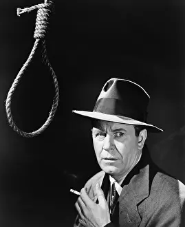 Noose: If smoking doesn't kill you... Man in hat and cigarette