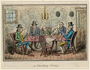 Unhealthy: A SMOKING PARTY C. 1825