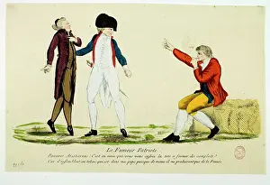 Smoker: The Smoking Patriot. Engraving. Paris