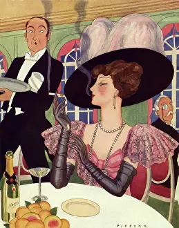 Plumed: Smoking Woman