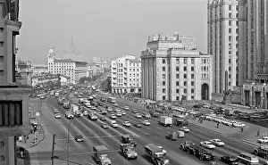 Smolenskaya: Smolenskaya Square. Moscow, 1981