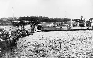 Swimmers: SMS Breslau in Stenia, 1916