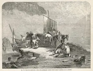 Smuggling: Smugglers landing their cargo