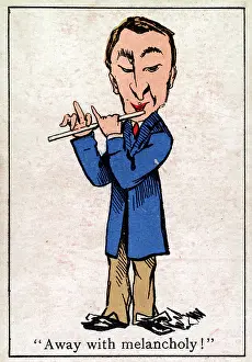 Cheering: Snap Playing Card - Man with penny whistle