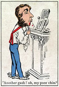 Razor: Snap Playing Card - Man shaving