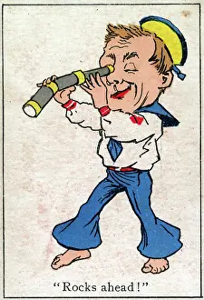 Snap: Snap Playing Card - Sailor with telescope