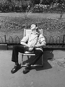 Satchel: Snoozing deckchair attendant