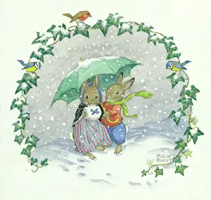 Snow bunnies by Molly Brett