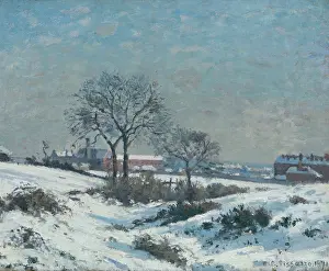 Paysage: Snow-covered landscape, Upper Norwood, Camille Pissarro