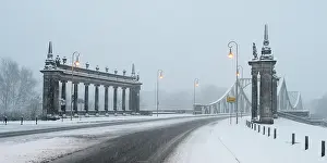 Glienicker: Snow on Glienicke Bridge