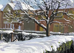 Hedges: Snow in a Mill Hill garden