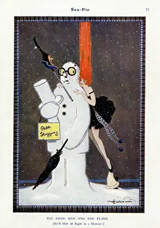 Pierrot: The Snow Man (Papa Stiggins) and the Flame