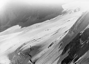 Drift: Snow on a mountainside - Dolomites. Italy