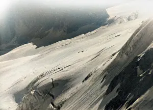 Drift: Snow on a mountainside - Dolomites. Italy