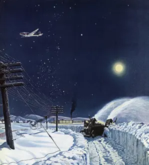 Plow: Snow Plow clears Road