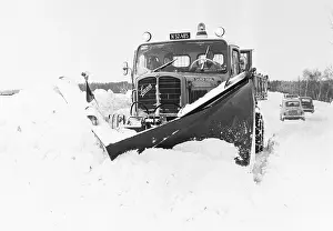 Ploughs: Snow plow in Lower Austria 1971