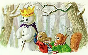 Storycard: The Snow Prince - in woodland