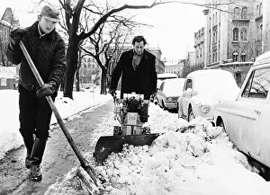 Ploughs: Snow removal in Vienna 1967