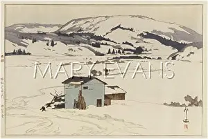 Koson: Snow scene