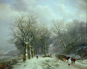 Woodcutters: Snow Scene with Woodcutters