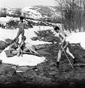 Holidaymakers: Snow valley in Magadan region