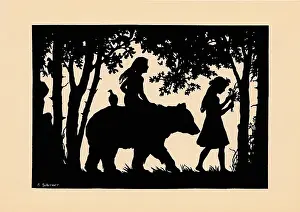 Schirmer: Snow White and Rose Red in silhouette