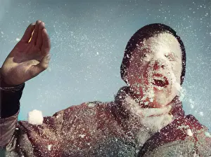 Incolourisedpic: SNOWBALL IN FACE