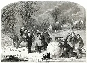 Snowmen: Snowball fight 1857