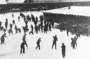 Snowball fight 1916