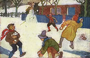 Snowballing: SNOWBALLING SNOWMAN/
