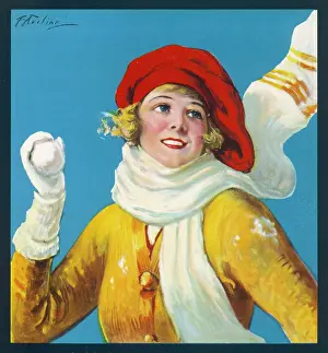 Mittens: SNOWBALLING WOMAN