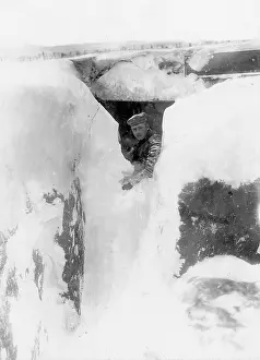 Disappeared: Snowed in German shelter on the Eastern front, 1916