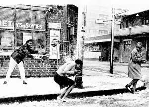 Heaviest: Snowfall on the streets of Johannesburg