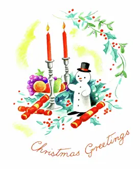 Wickham: Snowman on Christmas table