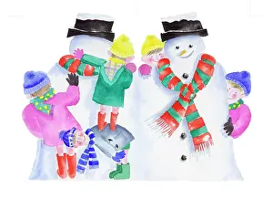 Sided: Snowman cut-out design