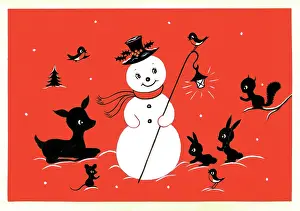 Snowmen: Snowman ? two-colour design