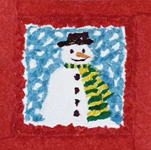 Mclaughlin: Snowman ? wearing striped scarf