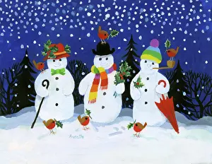 Jane Gordon Clark: Three Snowmen