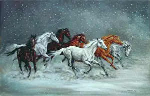 Snowstorm: Snowstorm ' galloping horses
