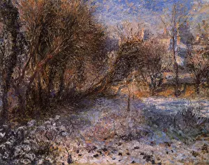 Contorted: Snowy Landscape, by Renoir