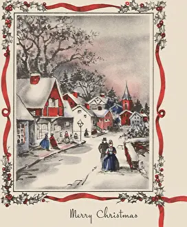 Strolling: Snowy Town Streets