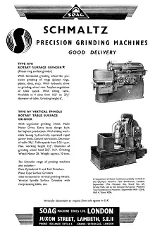 Soag: Soag Machine Tools: Schmaltz Precision Grinding Machines