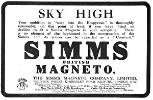 Soar: Soar Into The Empyrean With Simms Aeroplane Magnetos