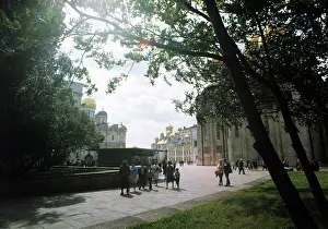 Sobornaya: Sobornaya Square at Moscow Kremlin, 1987