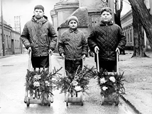 Socalled: Socalled rattle boys during Easter celebration